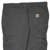 Carhartt Cargo Trousers - 38W 32L Grey Cotton Blend