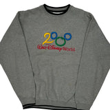 Disney Graphic Sweatshirt - Small Gray Cotton