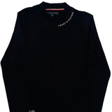 Tommy Hilfiger Long Sleeve T-Shirt - Medium Black Cotton