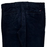 Tommy Hilfiger Cord Trousers - 32″ Waist Navy Cotton