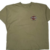 Motorcycles Harley Davidson Graphic T-Shirt - XL Khaki Cotton
