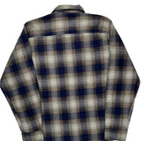 Dickies Checked Flannel Shirt - Large Brown Cotton Blend