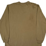 Carhartt Long Sleeve T-Shirt - XL Khaki Cotton