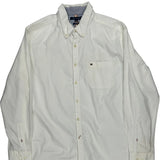 Tommy Hilfiger Slim Fit Shirt - XL White Cotton