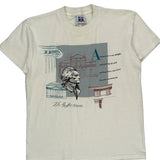 Architecture Theme Anvil Graphic T-Shirt - Medium Cream Cotton