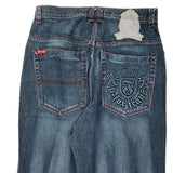 B-Fox Graphic Jeans - 33W 30L Blue Cotton