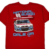 National Guard Nascar T-Shirt - 2XL Red Cotton