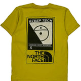 Steep Tech The North Face Graphic T-Shirt - Medium Yellow Cotton