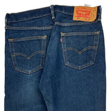 501 Levis Jeans - 35W 30L Blue Cotton