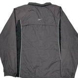Reebok Windbreaker - Large Gray Polyester