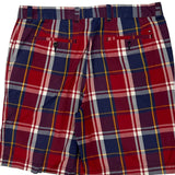 Tommy Hilfiger Checked Chino Shorts - 36W 9L Yellow Cotton