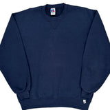 Made In USA Russell Athletic Sweatshirt - Large Navy Cotton