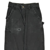 Carhartt Double Knee Carpenter Pants - 29W 32L Black Cotton