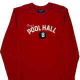 Abercrombie & Fitch Graphic Long Sleeve T-Shirt - Medium Red Cotton