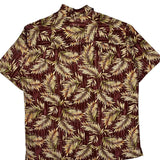 Tasso Elba Floral Hawaiian Shirt - Large Multicoloured Silk Blend