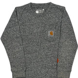 Age 5 Carhartt Long Sleeve T-Shirt - XS Gray Cotton