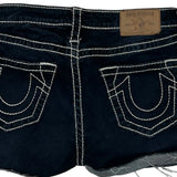 True Religion Denim Shorts - 28W US 0 Dark Wash Denim