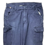Carhartt Cargo Trousers - 38W 30L Blue Cotton