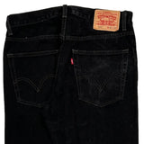 505 Levis Jeans - 32W 30L Black Cotton