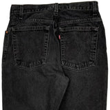 Levis 550 Petite Jeans - 29W UK 10 Black Cotton