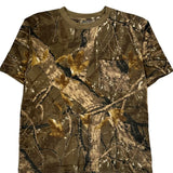 Mountain Ridge Camo T-Shirt - Medium Khaki Cotton
