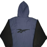 Reebok Windbreaker - Large Black Cotton