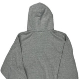 Nike Graphic Hoodie - Large Grey Cotton