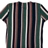 Guess Striped T-Shirt - Large Multicoloured Cotton
