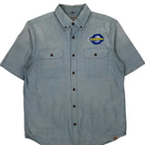 Empire Logo Carhartt Short Sleeve Shirt - Large Blue Cotton