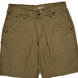 Carhartt Carpenter Shorts - 32W 9L Khaki Cotton