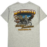Richmond Harley Davidson Graphic T-Shirt - XL Gray Cotton
