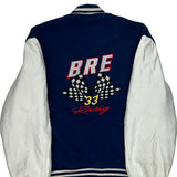 Made In USA Holloway Bukholder Racing Enterprises Varsity Jacket - XL Blue Wool Blend
