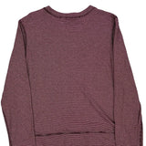 Carhartt Long Sleeve T-Shirt - Medium Burgundy Cotton