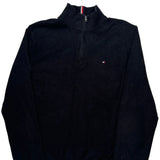 Tommy Hilfiger 1/4 Zip - 2XL Black Cotton