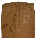 Wrangler Carpenter Pants - 35W 32L Brown Cotton Blend
