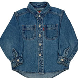 Age 3 Levis Denim Shirt - 2XS Blue Cotton