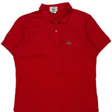 Lacoste Izod Polo Shirt - Medium Red Cotton