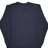 Carhartt Long Sleeve T-Shirt - Large Navy Cotton