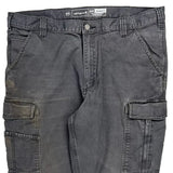 Carhartt Cargo Trousers - 38W 32L Grey Cotton