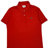 Lacoste Polo Shirt - Large Red Cotton
