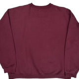 Starter Sweatshirt - Large Burgundy Cotton