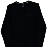 Tommy Hilfiger Jumper - Medium Black Cotton Blend