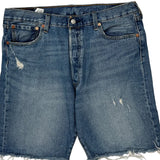 Levis Denim Shorts - 30W 9L Blue Cotton