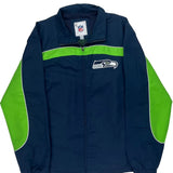 Seattle Seahawks Nfl Track Jacket - Medium Green Polyester