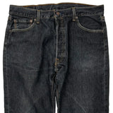 Levis 501 Jeans - 34W 30L Black Cotton