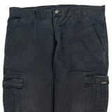 Wrangler Cargo Trousers - 36W 30L Black Cotton