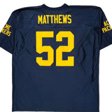 Green Bay Packers N.F.L. Team Apparel Football Football Jersey - 2XL Navy Polyester