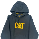 Cat Hoodie - Large Black Cotton Blend