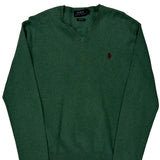Polo By Ralph Lauren Jumper - Small Green Cotton