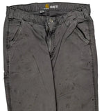 Carhartt Carpenter Trousers - 32W 31L Grey Cotton